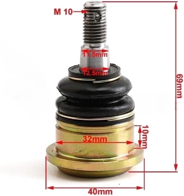 ball joint m10 m12 32x10mm compatible with atv 110cc 125cc 150cc 200cc 250cc utv go kart buggy quad bike suspension(1 pcs m10) ball joint m10 m12 32x10mm compatible with atv 110cc 125cc 150cc 200cc 250cc utv go kart buggy quad bike suspension(1 pcs m10)