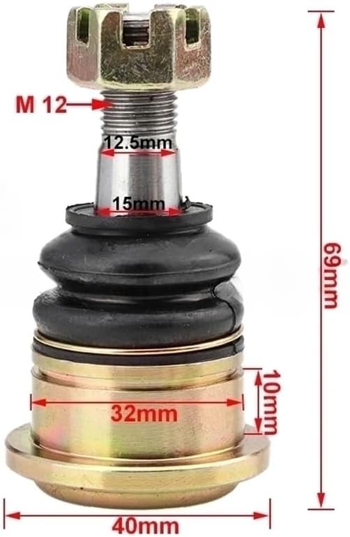 ball joint m10 m12 32x10mm compatible with atv 110cc 125cc 150cc 200cc 250cc utv go kart buggy quad bike suspension(1 pcs m10) ball joint m10 m12 32x10mm compatible with atv 110cc 125cc 150cc 200cc 250cc utv go kart buggy quad bike suspension(1 pcs m10)