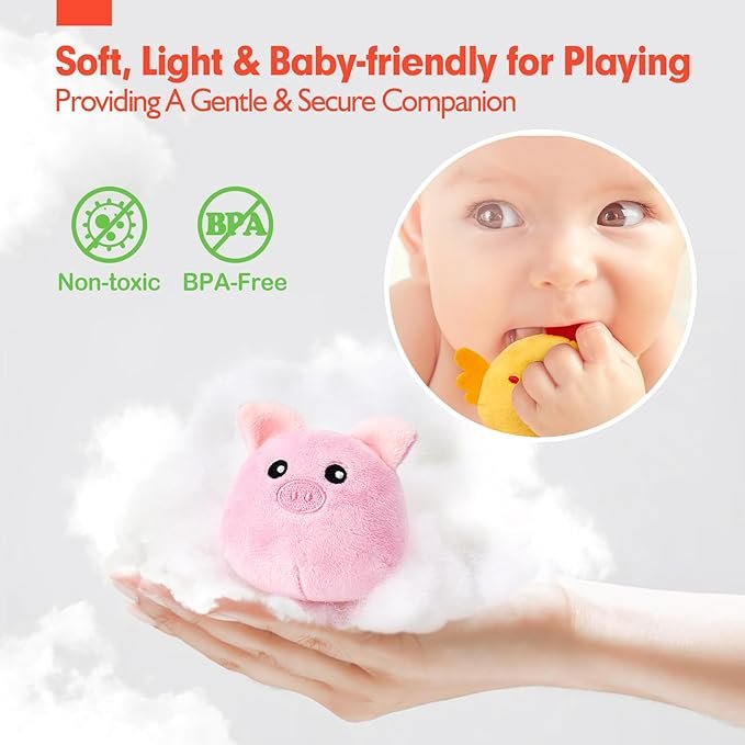 71baJWr2EnL._AC_SX679_.jpg Baby Toys Stuffed Farm Animals - Image 7