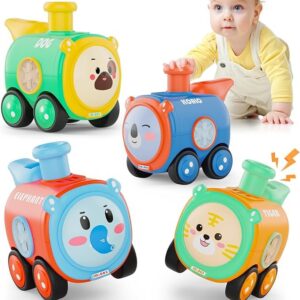4PCS Press to Go Push Car