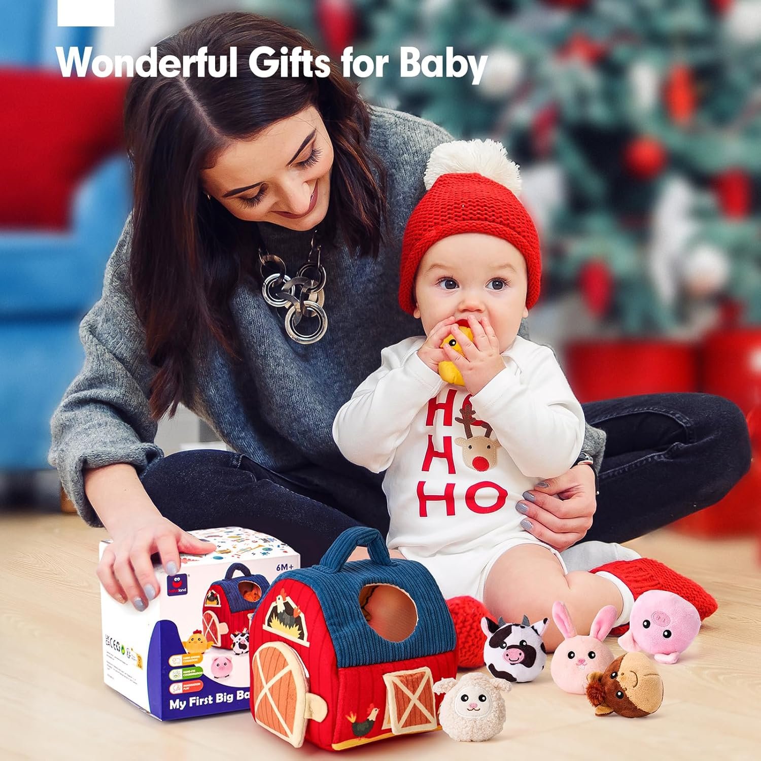 818S4l7LJ9L._AC_SL1500_.jpg Baby Toys Stuffed Farm Animals - Image 9