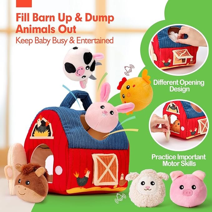 819I1jqgREL._AC_SX679_.jpg Baby Toys Stuffed Farm Animals - Image 2