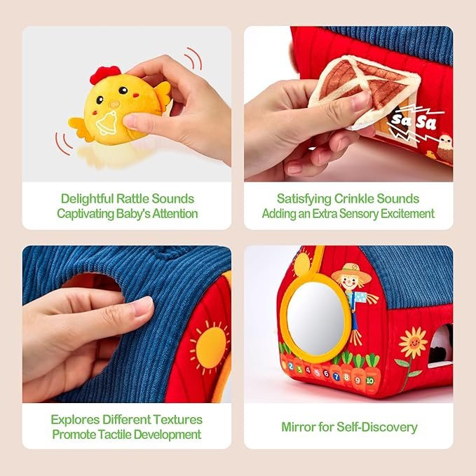 81cHSwHDHtL._AC_SX679_.jpg Baby Toys Stuffed Farm Animals - Image 4